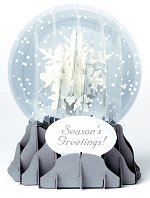 Holiday Snowflake<br> 2014 Pop-Up Snow Globe Card
